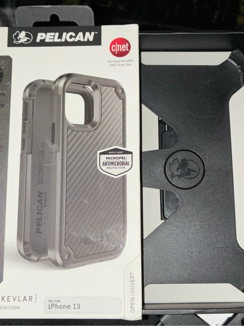 Pelican Black Rugged Antimicrobial Phone Case
